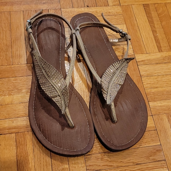 Carlos Santana | Shoes | Carlos By Carlos Santana Tandy Sparkle Leaf Sandal  | Poshmark